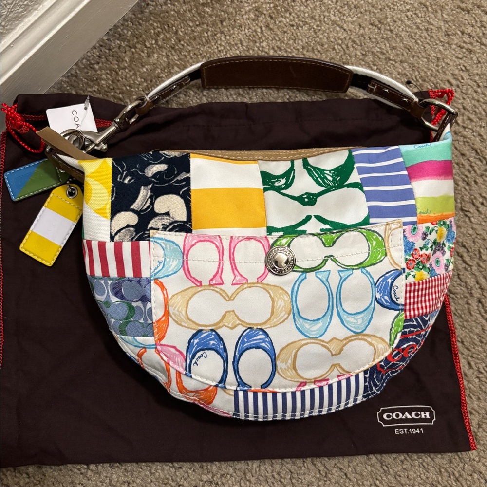 Coach Multicolor Patchwork Shoulder Bag - image 1